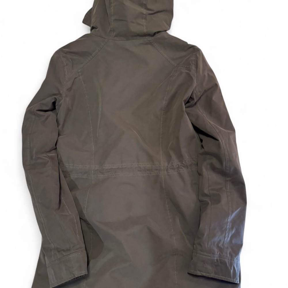 Hollister Women’s XS Faux Fur Lined Parka Coat – Olive Green Winter Jacket - Picture 4 of 10
